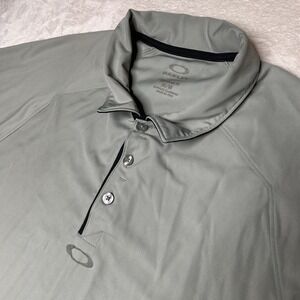 Oakley Men's M Performance Elemental 2.0‎ Golf Polo Hydrolix Stone Gray Shirt